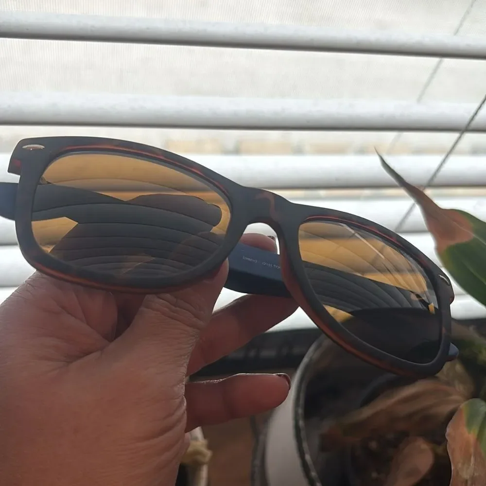 Cole Haan Acetate Zerogrand Blue & Tortoise Sunglasses Regular Wear